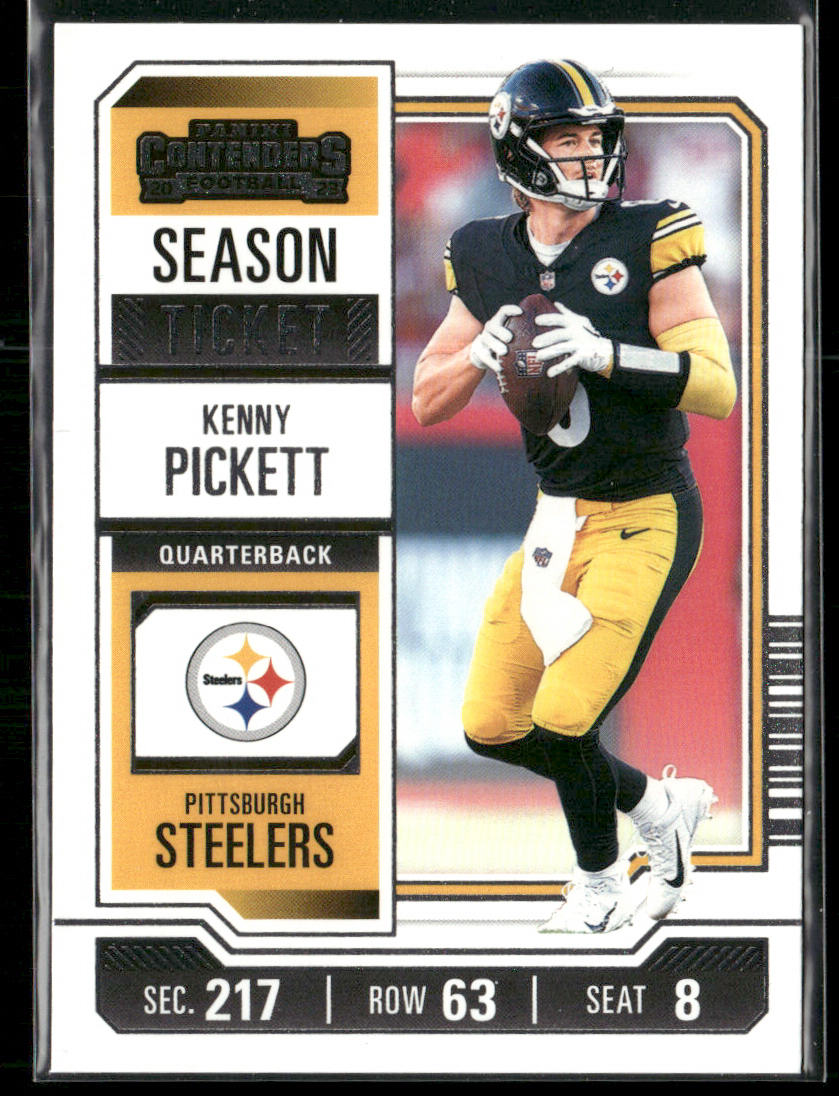 Kenny Pickett 2023 Panini Contenders #83 Pittsburgh Steelers