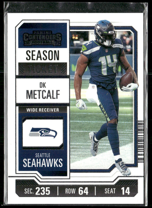 DK Metcalf 2023 Panini Contenders Season Ticket Retail #89 Seattle Seahawks