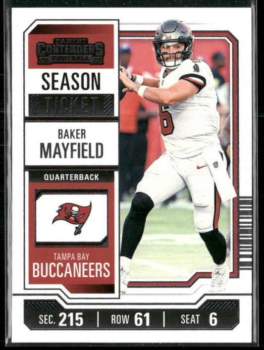 Baker Mayfield 2023 Panini Contenders #92 Tampa Bay Buccaneers