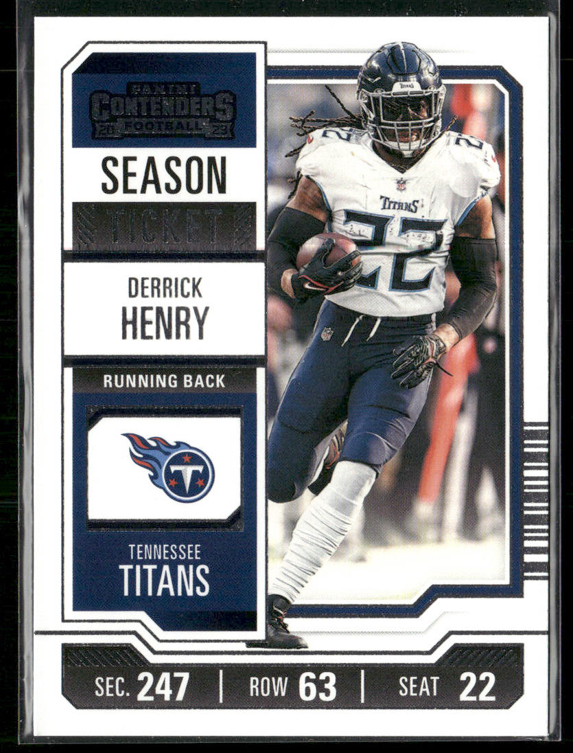Derrick Henry 2023 Panini Contenders Season Ticket Retail #96 Tennessee Titans