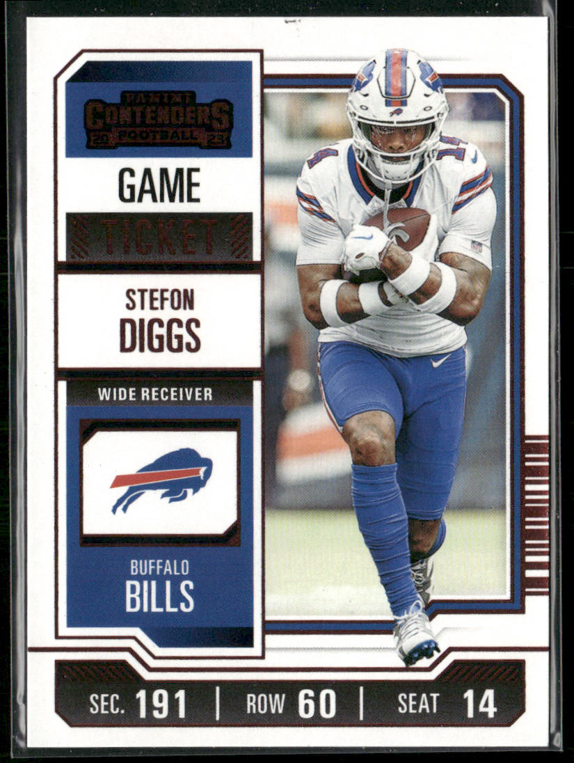 Stefon Diggs 2023 Panini Contenders Game Ticket Red #12 Buffalo Bills