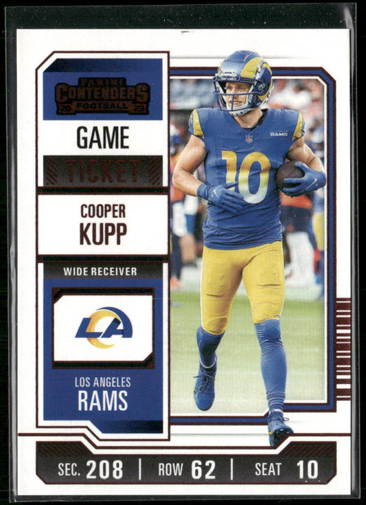 Cooper Kupp 2023 Panini Contenders Game Ticket Red #61 Los Angeles Rams