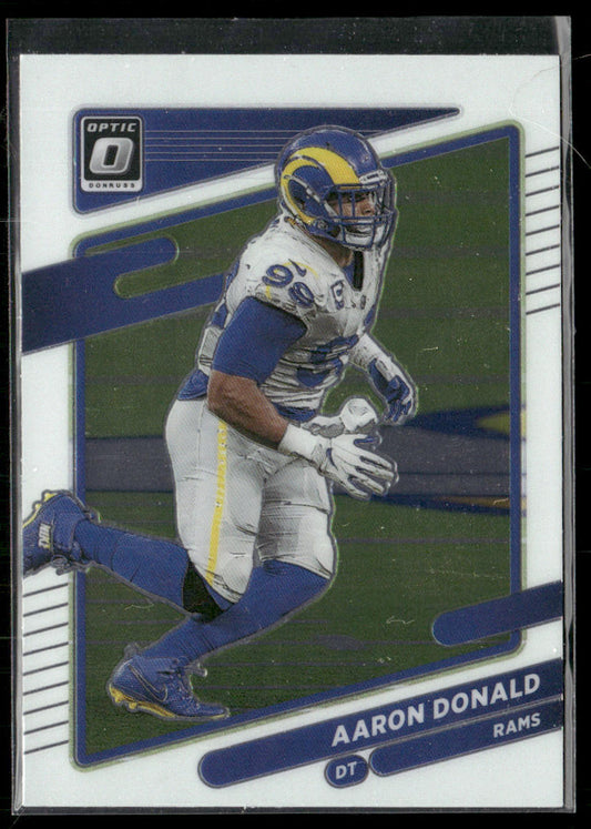 Aaron Donald 2021 Donruss Optic #187 Los Angeles Rams