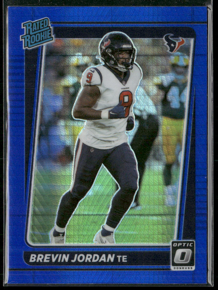 Brevin Jordan 2021 Donruss Optic Blue Hyper #288 RC Houston Texans