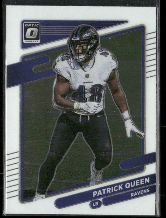 Patrick Queen 2021 Donruss Optic #130 Baltimore Ravens