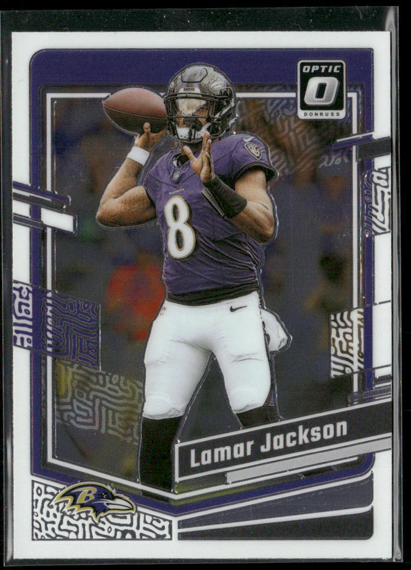 Lamar Jackson 2023 Donruss Optic #14 Baltimore Ravens