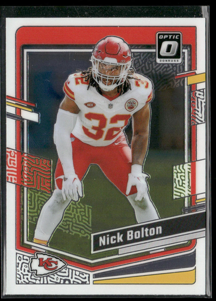 Nick Bolton 2023 Donruss Optic #92 Kansas City Chiefs