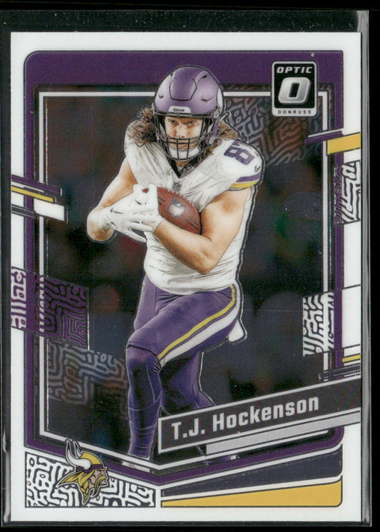 T.J. Hockenson 2023 Donruss Optic #127 Minnesota Vikings