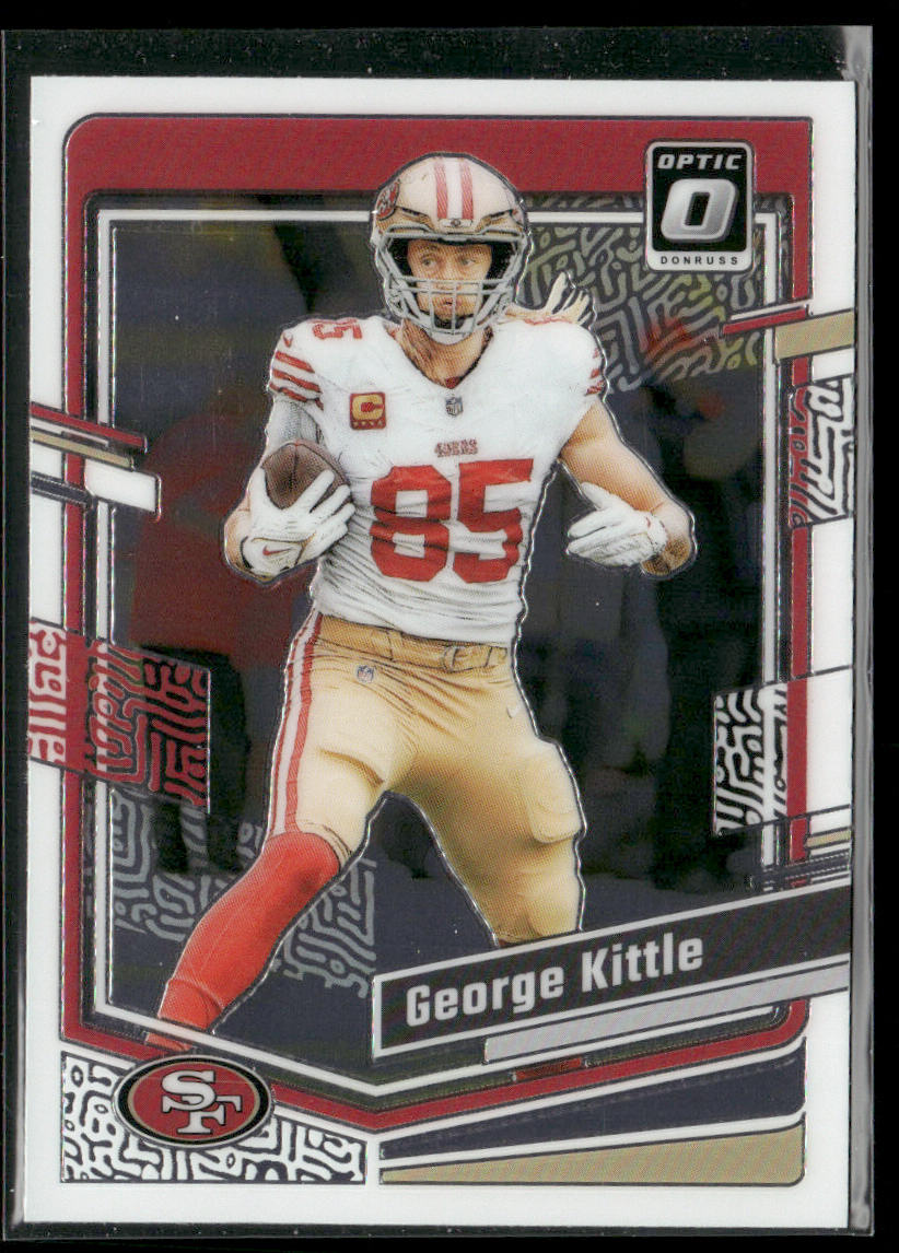 George Kittle 2023 Donruss Optic #172 San Francisco 49ers