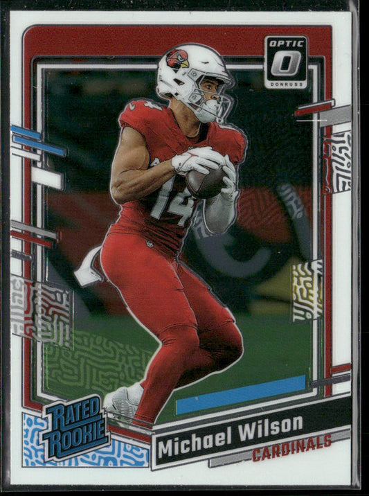 Michael Wilson 2023 Donruss Optic #204 RC Arizona Cardinals