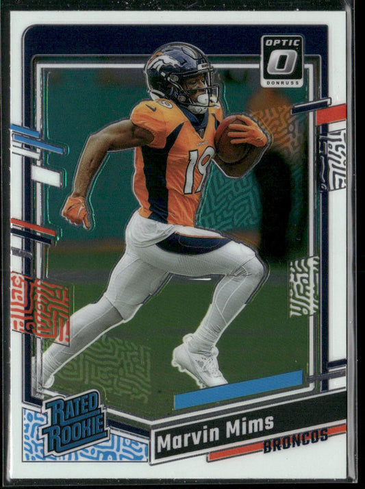Marvin Mims 2023 Donruss Optic #231 RC Denver Broncos