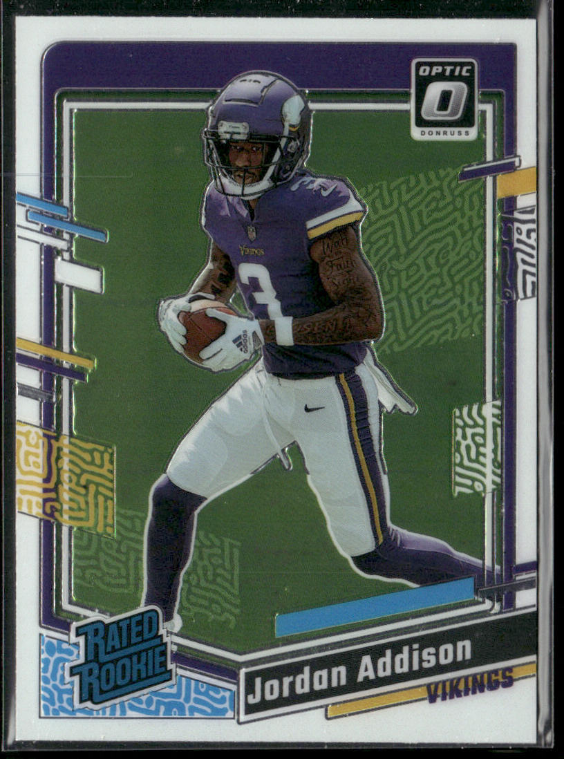 Jordan Addison 2023 Donruss Optic #271 RC Minnesota Vikings