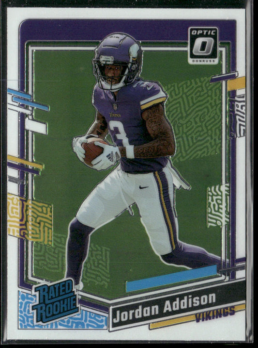 Jordan Addison 2023 Donruss Optic #271 RC Minnesota Vikings