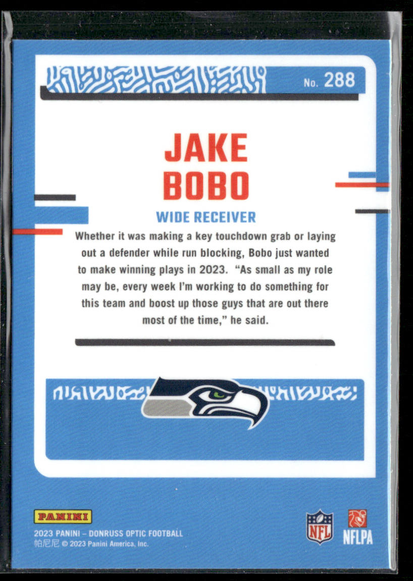 Jake Bobo 2023 Donruss Optic #288 RC Seattle Seahawks