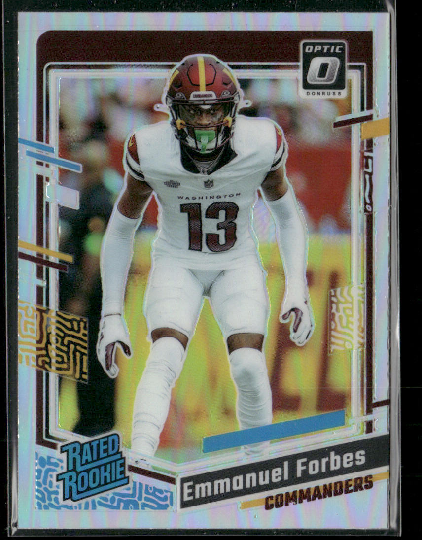 Emmanuel Forbes 2023 Donruss Optic Holo #299 RC Washington Commanders