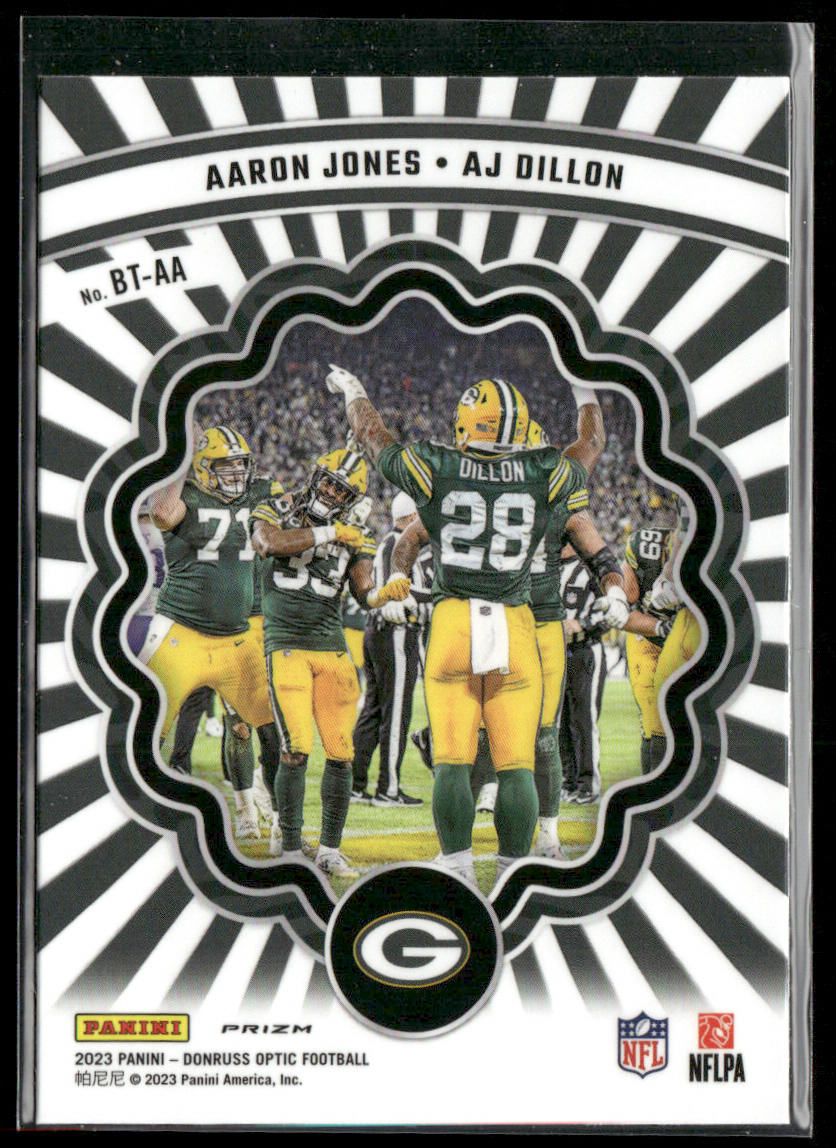 Aaron Jones / AJ Dillon 2023 Donruss Optic Best Tuddys #BT-AA Green Bay Packers