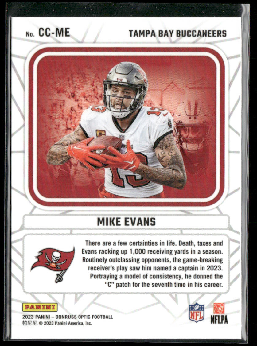 Mike Evans 2023 Donruss Optic Captain In Charge #CC-ME Tampa Bay Buccaneers