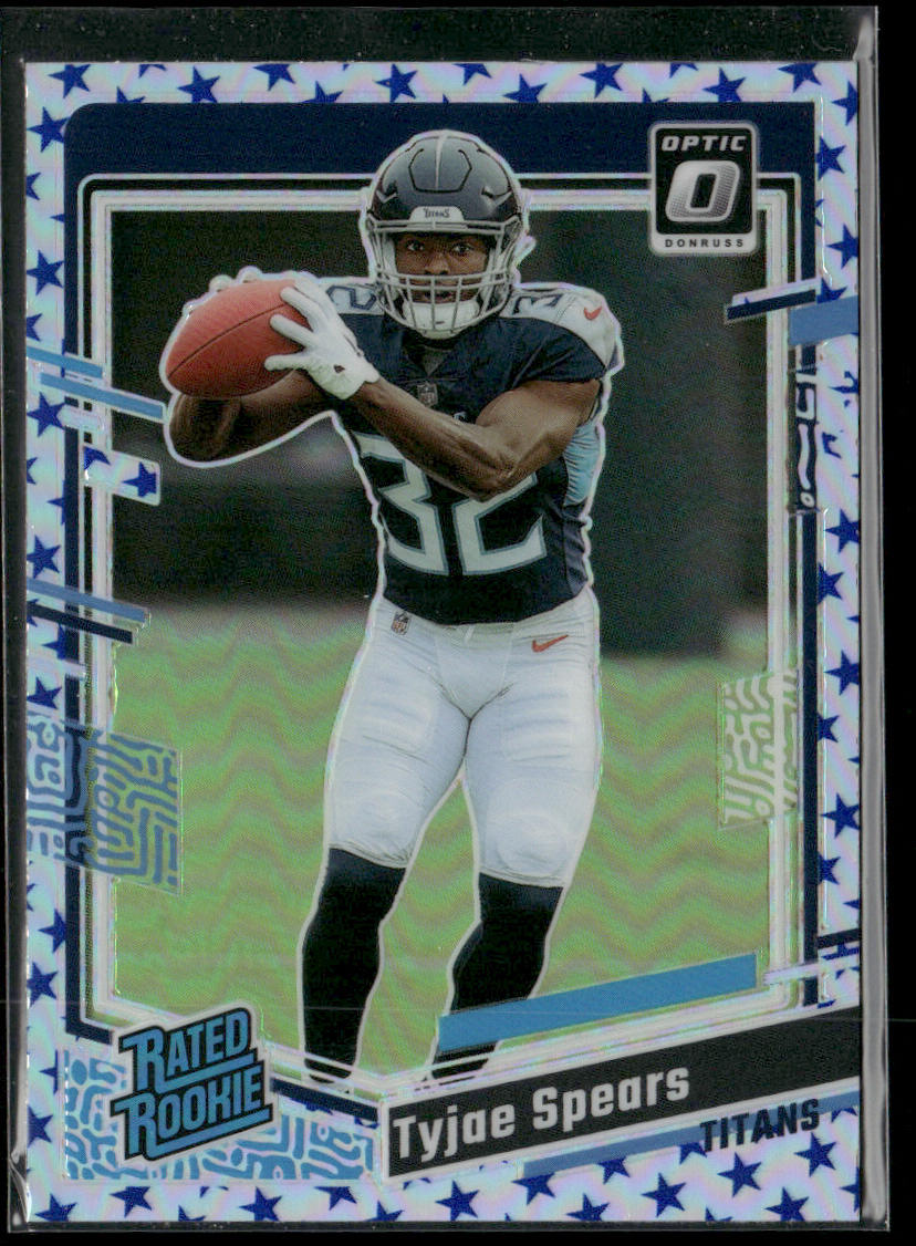 Tyjae Spears 2023 Donruss Optic Stars #297 RC Tennessee Titans
