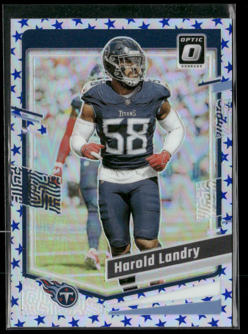 Harold Landry 2023 Donruss Optic Stars #191 Tennessee Titans