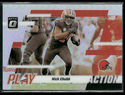 Nick Chubb 2023 Donruss Optic Play Action #7 Cleveland Browns