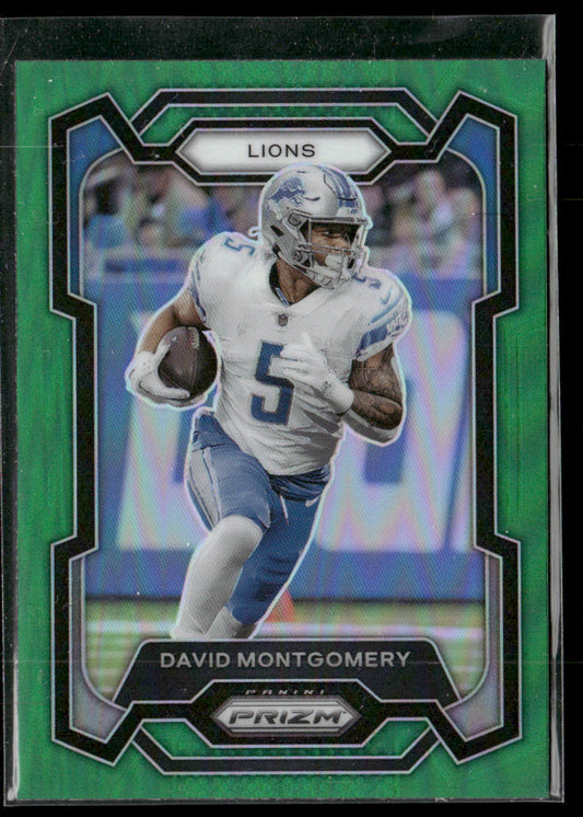 David Montgomery 2023 Panini Prizm Green #97 Detroit Lions