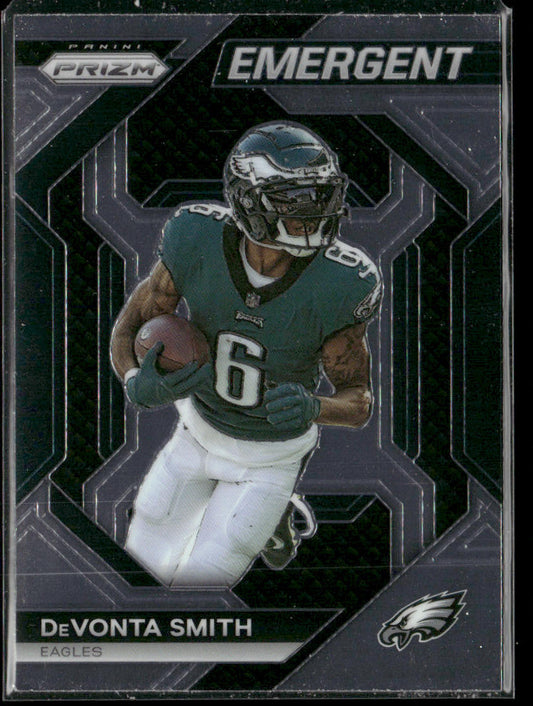 DeVonta Smith 2023 Panini Prizm Emergent #H-11 Philadelphia Eagles