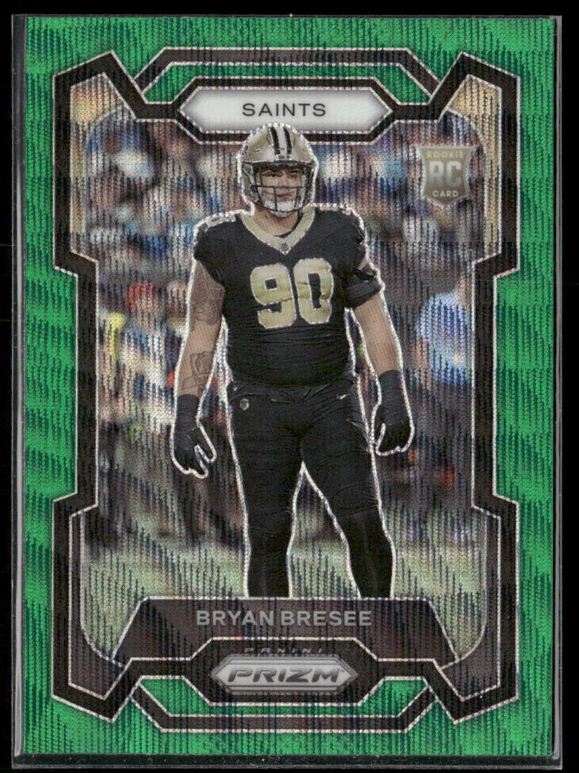 Bryan Bresee 2023 Panini Prizm Green Wave #372 New Orleans Saints