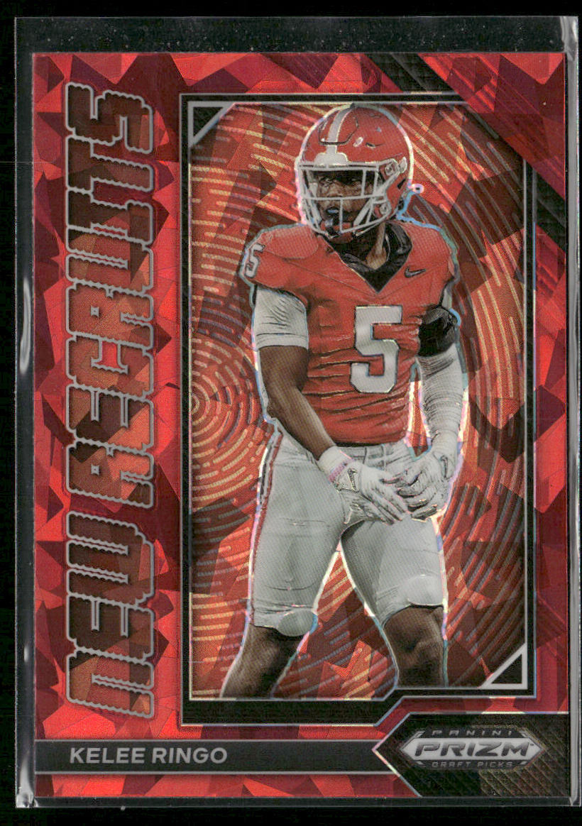 Kelee Ringo 2023 Panini Prizm Draft Picks New Recruits Red Ice #NR-16