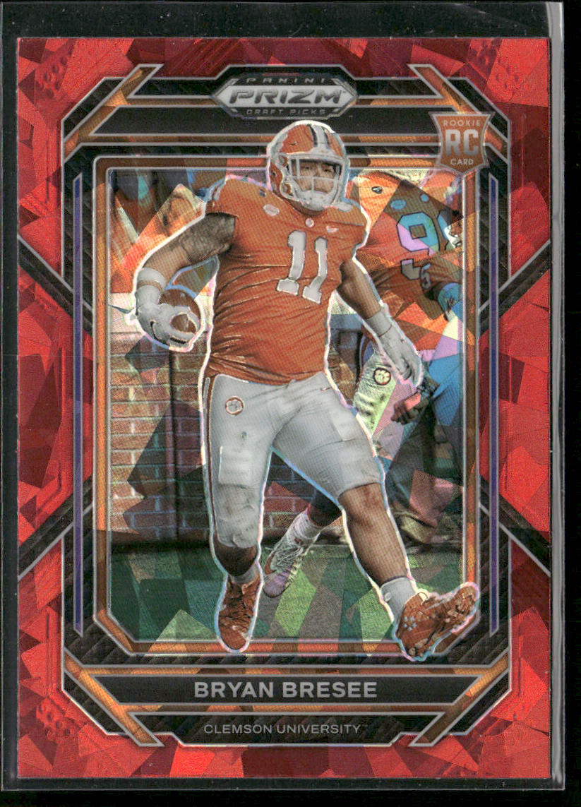 Bryan Bresee 2023 Panini Prizm Draft Picks Prizms Red Ice #173 Clemson Tigers