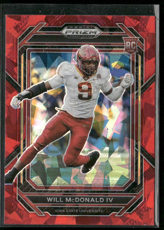 Will McDonald IV 2023 Panini Prizm Red #380 New York Jets
