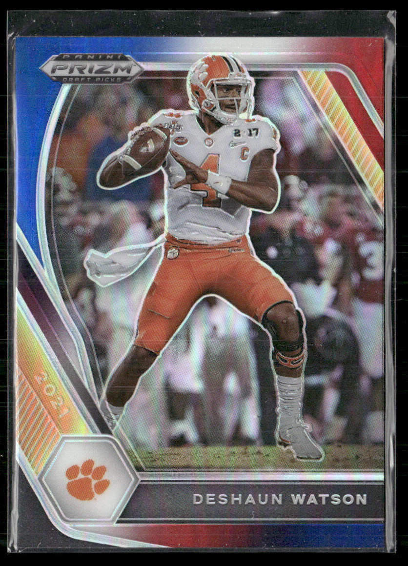 Deshaun Watson 2021 Panini Prizm Draft Picks Collegiate Red White and Blue #2
