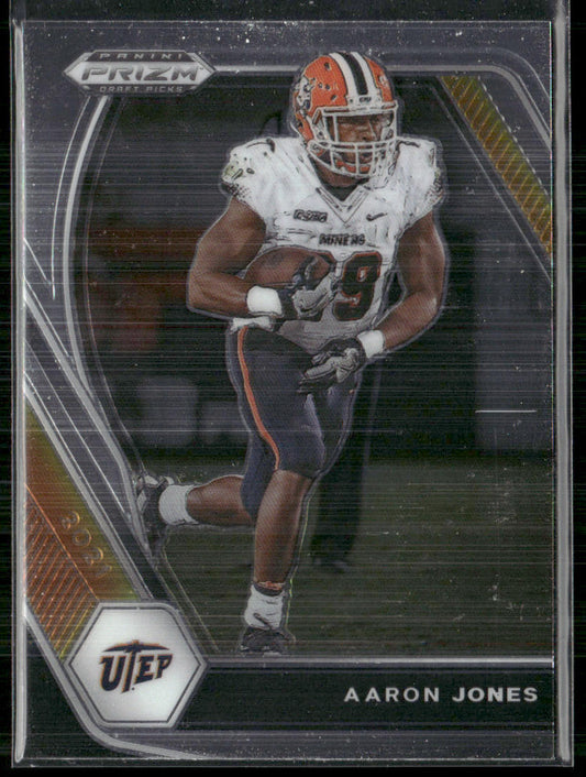 Aaron Jones 2021 Panini Prizm Draft Picks Collegiate #97 UTEP Miners