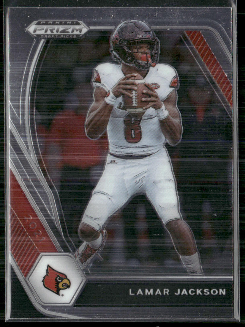 Lamar Jackson 2021 Panini Prizm Draft Picks Collegiate #26 Louisville Cardinals