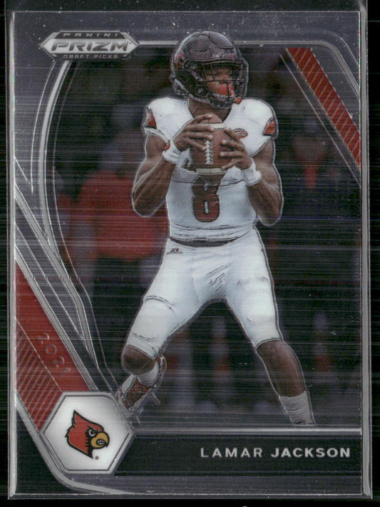 Lamar Jackson 2021 Panini Prizm Draft Picks Collegiate #26 Louisville Cardinals