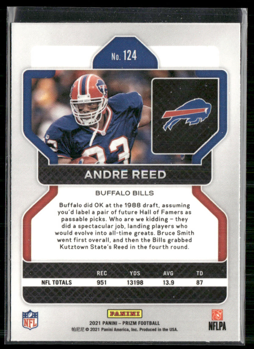 Andre Reed 2021 Panini Prizm #124 Buffalo Bills