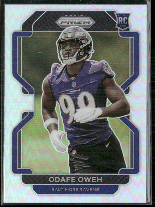 Odafe Oweh 2021 Panini Prizm Silver #380 RC Baltimore Ravens