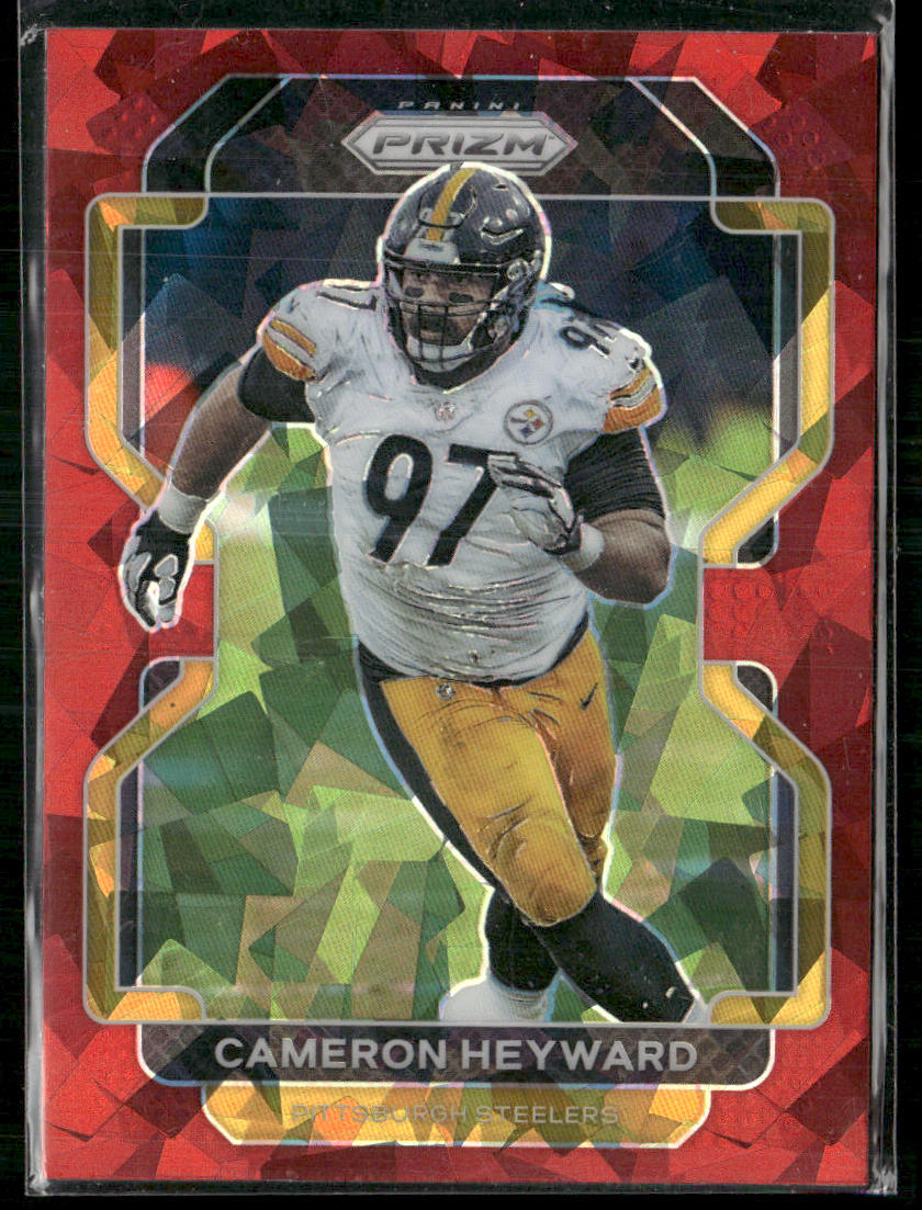 Cameron Heyward 2021 Panini Prizm Red Ice #254 Pittsburgh Steelers