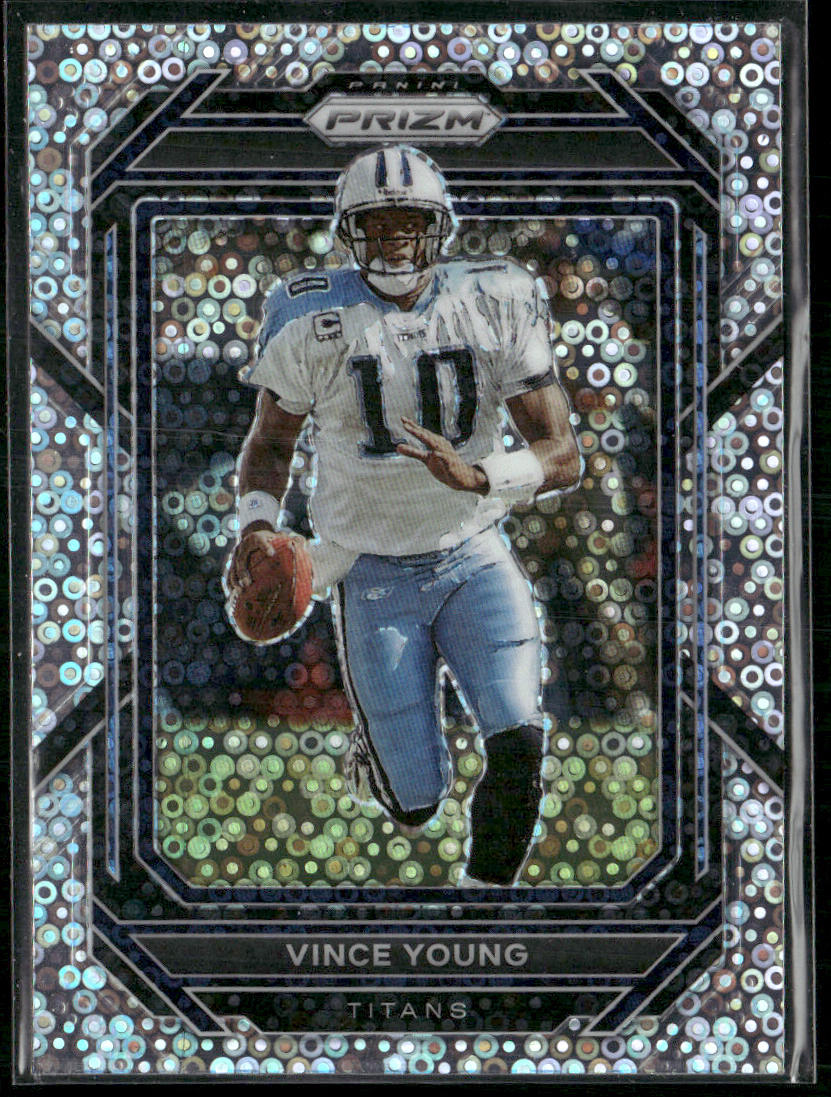Vince Young 2022 Panini Prizm White Sparkle #290 Tennessee Titans