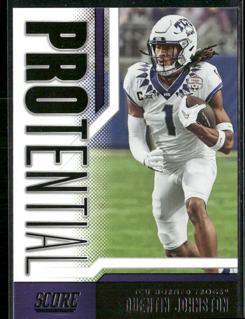 Quentin Johnston 2023 Score Protential #8 TCU Horned Frogs