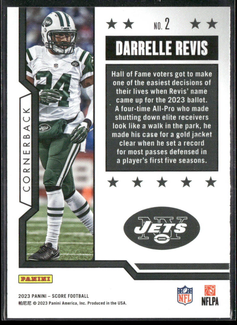 Darrelle Revis 2023 Score First Ballot #2 New York Jets