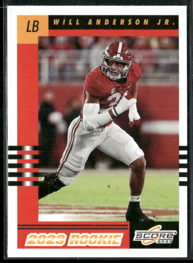 Will Anderson Jr. 2023 Score 2003 Throwback Rookies #10 Alabama Crimson Tide