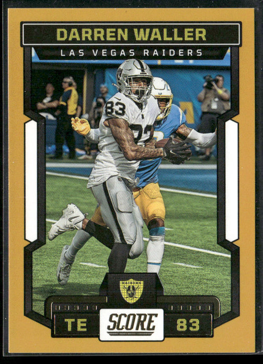 Darren Waller 2023 Score Gold #135 Las Vegas Raiders