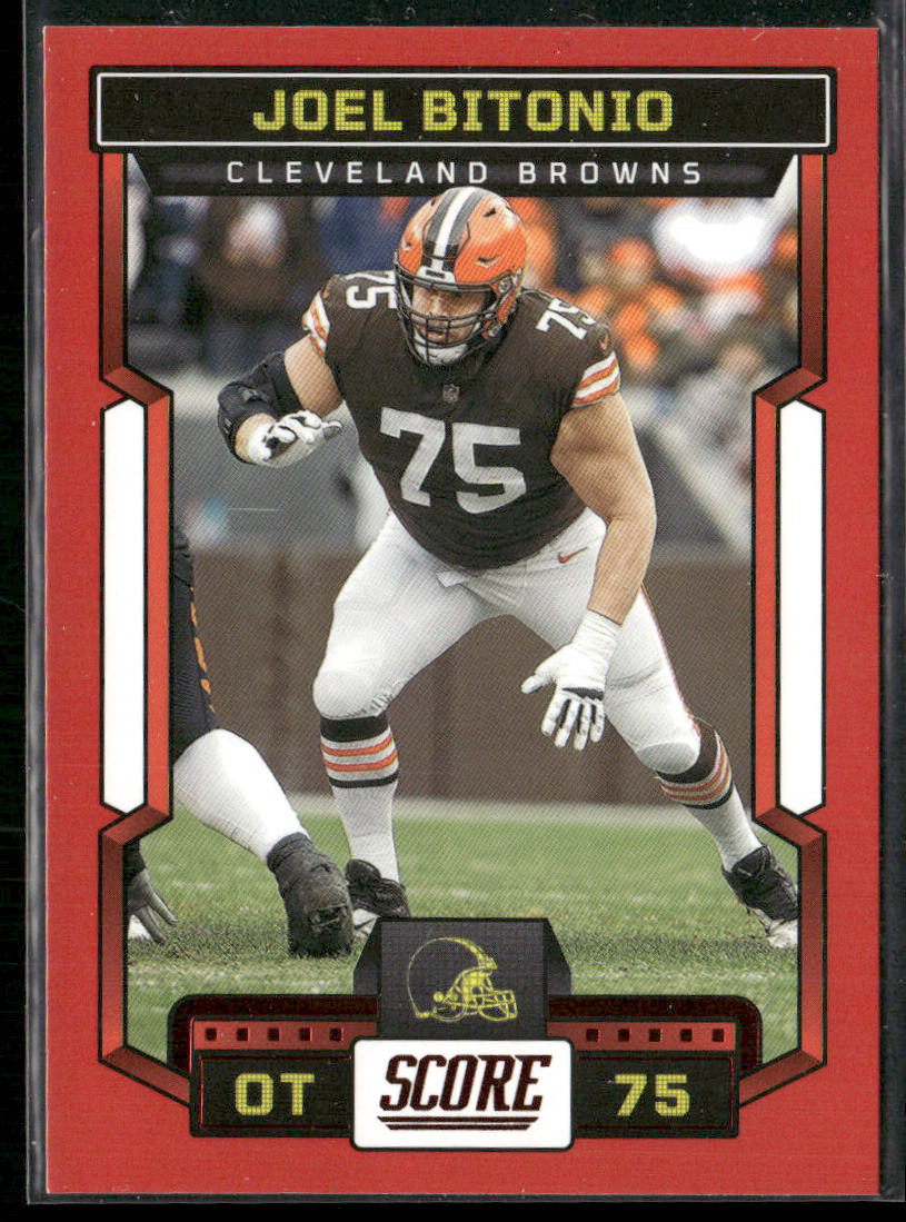 Joel Bitonio 2023 Score Red #214 Cleveland Browns