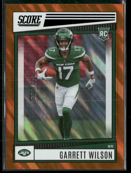 Garrett Wilson 2022 Score Lava #306 SN,RC New York Jets