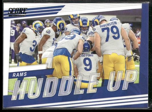Los Angeles Rams 2022 Score Huddle Up Gold #HU-LA Los Angeles Rams