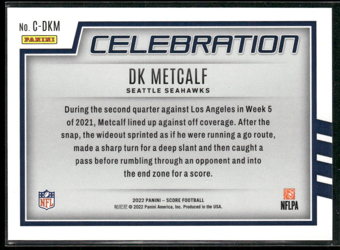 DK Metcalf 2022 Score Celebration #C-DKM Seattle Seahawks