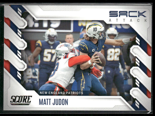 Matt Judon 2022 Score Sack Attack #SA-MJ New England Patriots