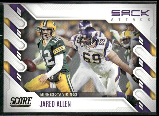 Jared Allen 2022 Score Sack Attack #SA-JA Minnesota Vikings