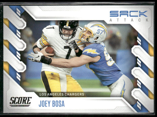 Joey Bosa 2022 Score Sack Attack #SA-JB Los Angeles Chargers