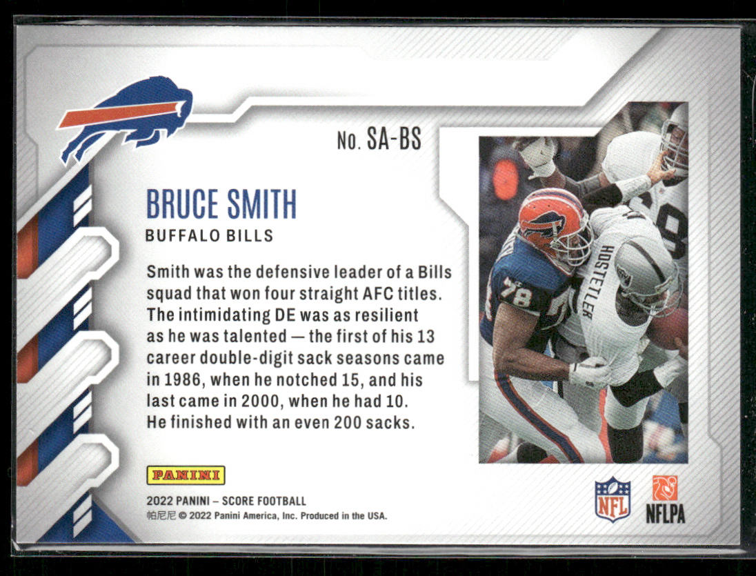 Bruce Smith 2022 Score Sack Attack #SA-BS Buffalo Bills